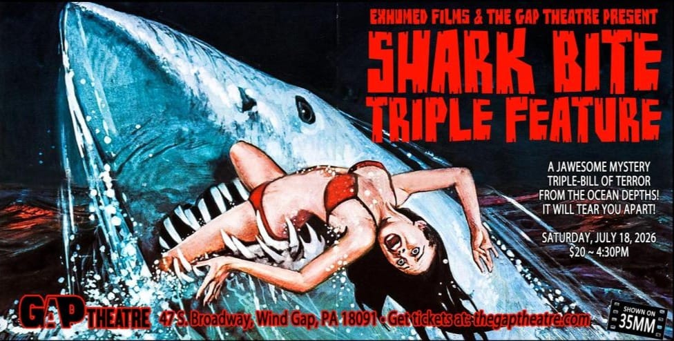SHARK BITE TRIPLE-FEATURE in 35mm