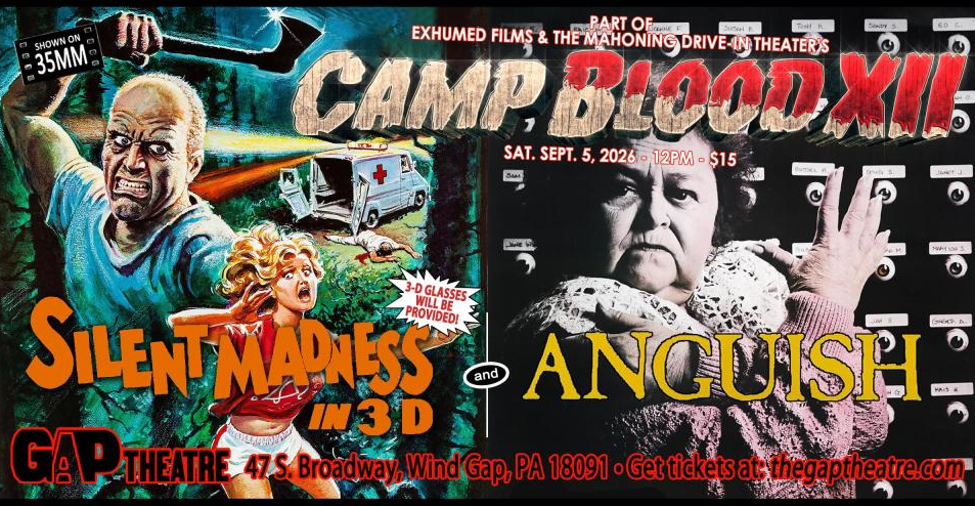 SILENT MADNESS (1984) in 3-D & ANGUISH (1987) Double Feature in 35mm