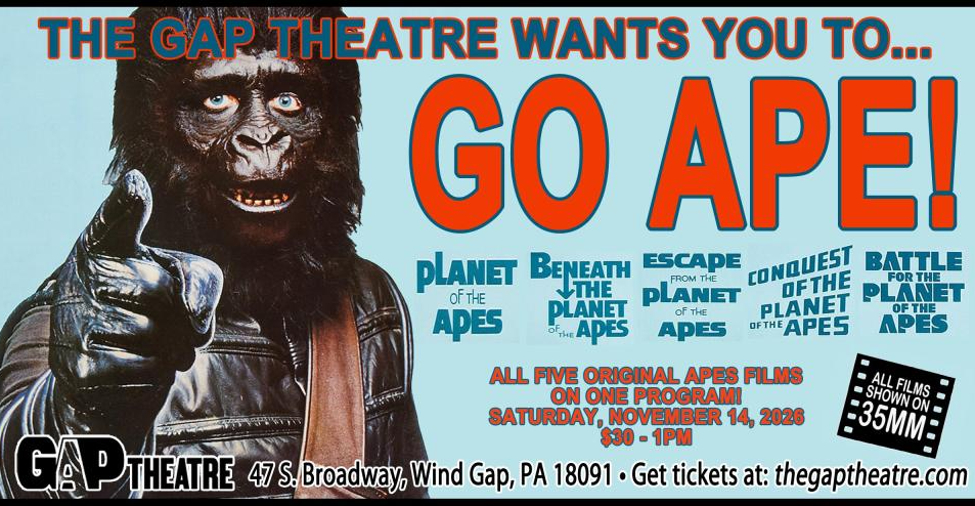 GO APE! - PLANET OF THE APES MARATHON in 35mm