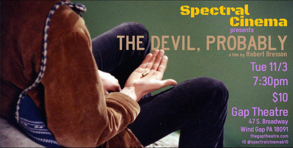 Spectral Cinema presents: THE DEVIL, PROBABLY (1977)